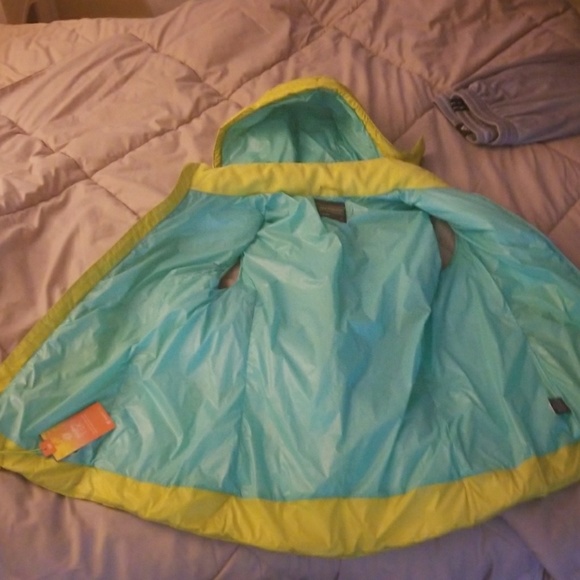 Tek gear hoodie teal and neon yellow - Picture 2 of 2